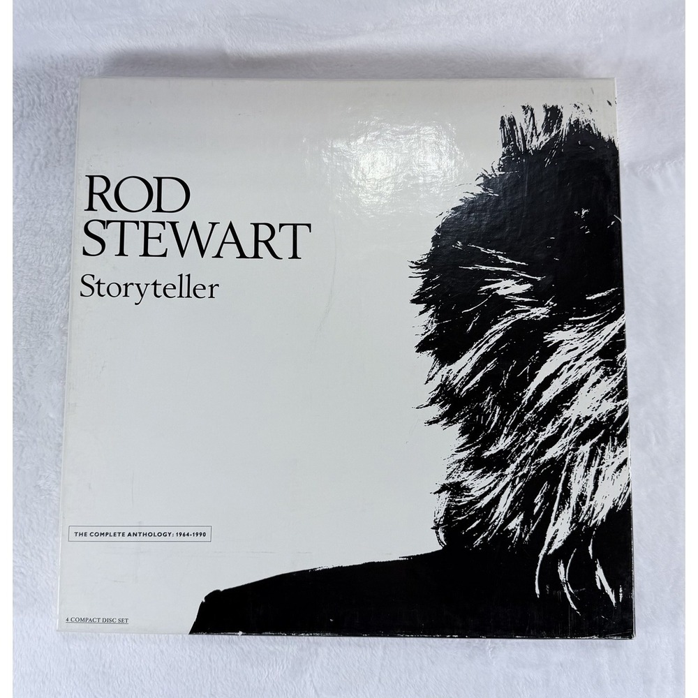 Rod Stewart Storyteller Box Set 4 CD Complete With Book Classic Rock 70s 80s
